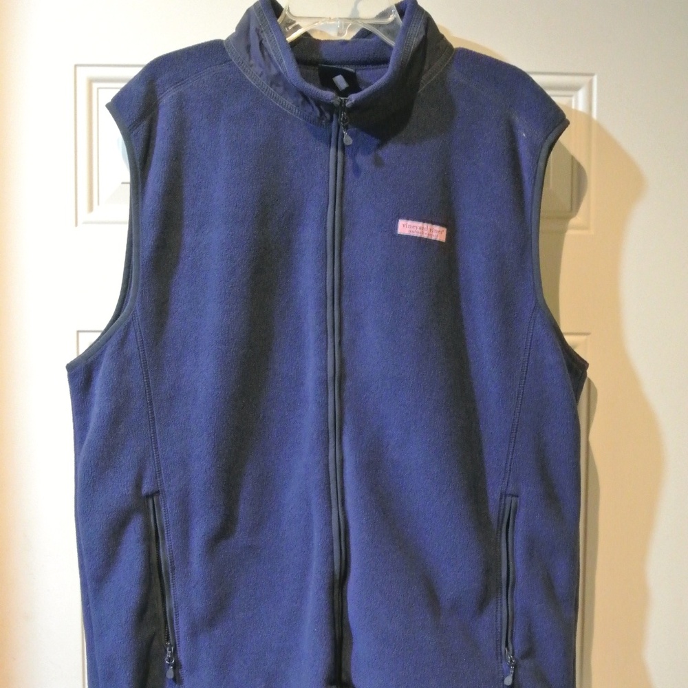 MENS XL VINEYARD VINES BLUE FLEECE VEST